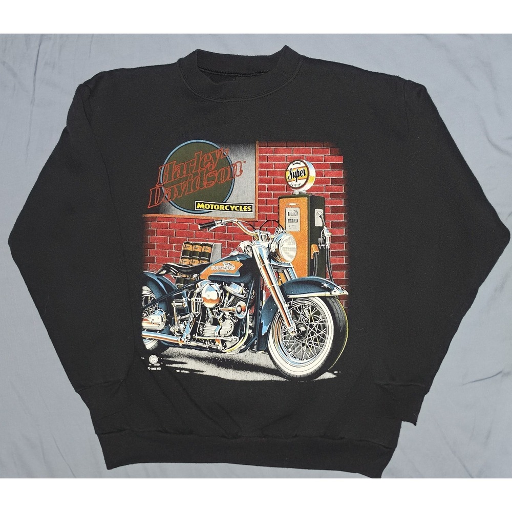 Vintage 1995 Harley Davidson Biker Crewneck Sweatshirt Size Medium